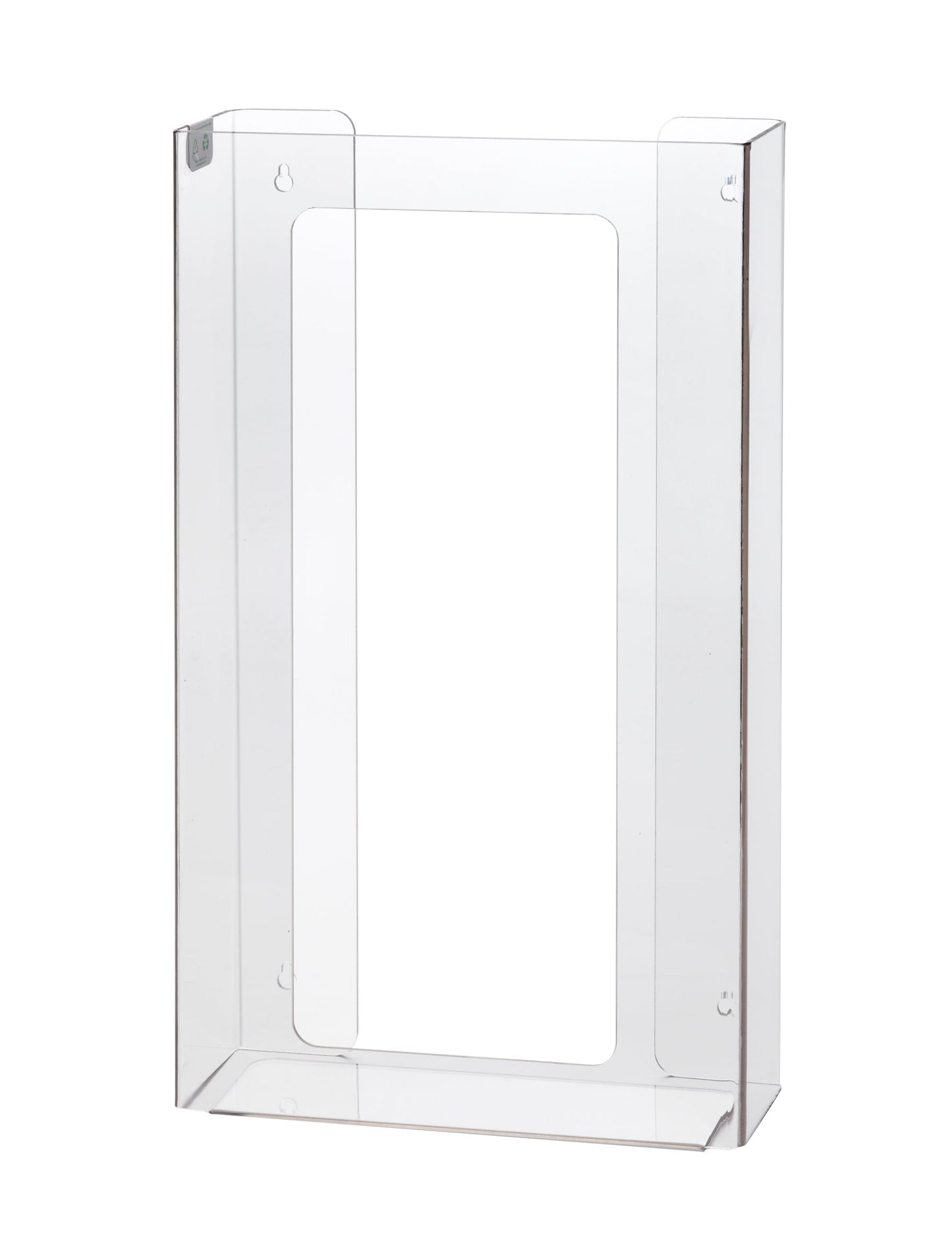 4 - Box Top Loading Acrylic Glove Dispenser – Heavy - Duty Wall - Mounted Glove Box Holder, 20"H x 11"W x 4"D - Eco Gloves