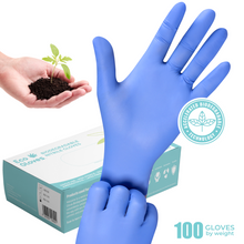 Load image into Gallery viewer, Premium Biodegradable Nitrile Gloves - BLUE VIOLET (100 gloves/box)
