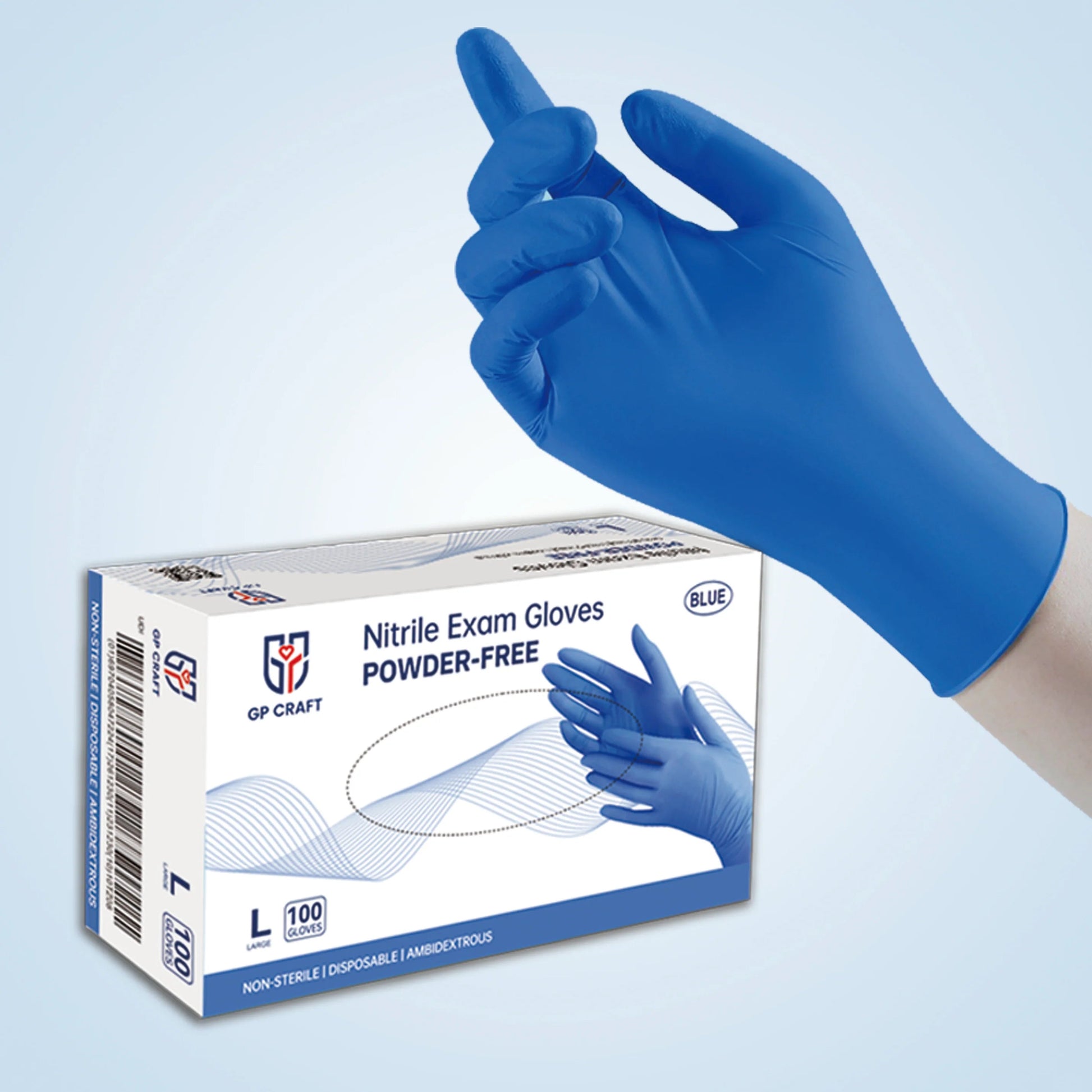 Nitrile Exam Gloves 3.5 Mil - Blue (1,000 Gloves/Case) | GP32 - Eco Gloves