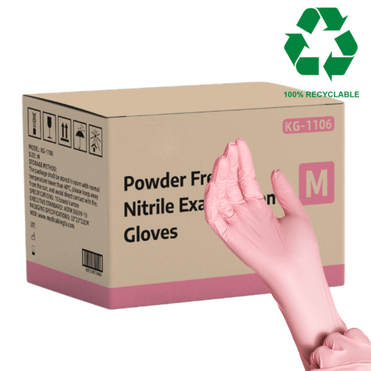 Nitrile Exam Gloves 3.5 Mil - Pink (1,000 Gloves/Case) - Eco Gloves