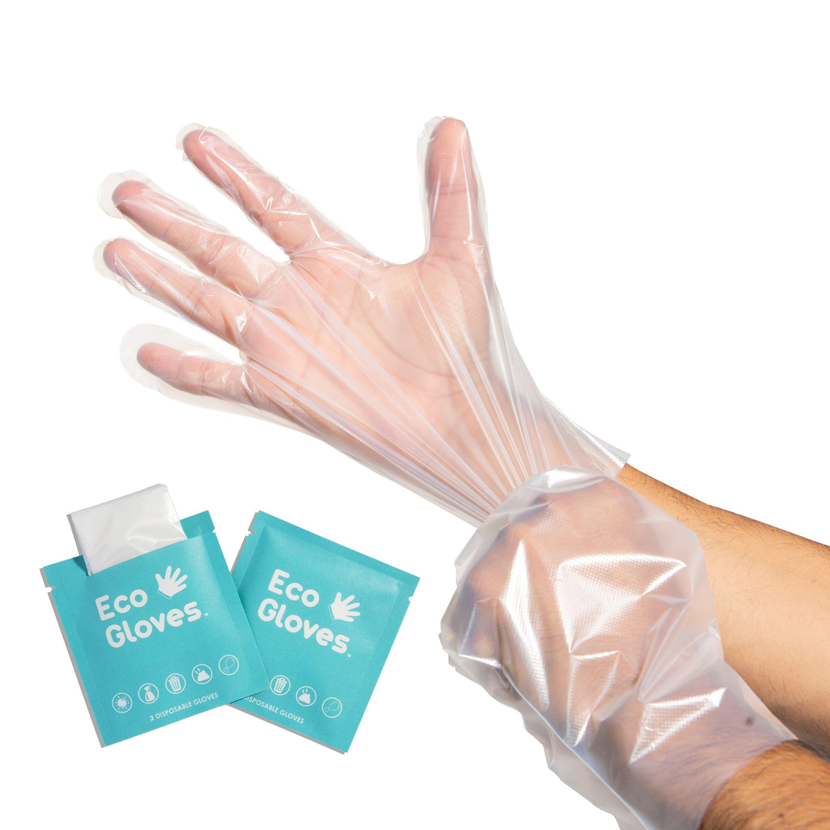 Individually Wrapped Compostable Disposable Gloves (Case of 50 Bags