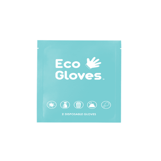 SAMPLES of Individually Wrapped Compostable Gloves - Clear (1 Pair) - Eco Gloves