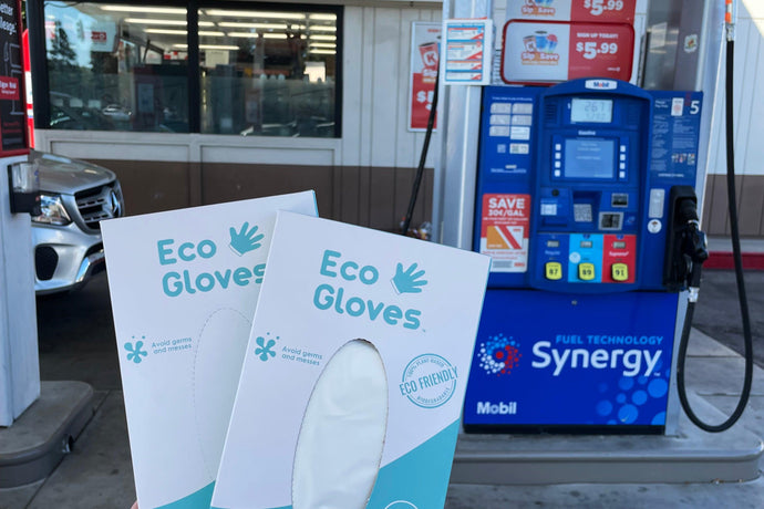 Mobil Fuel Pump Disposable Gloves to Protect Customers