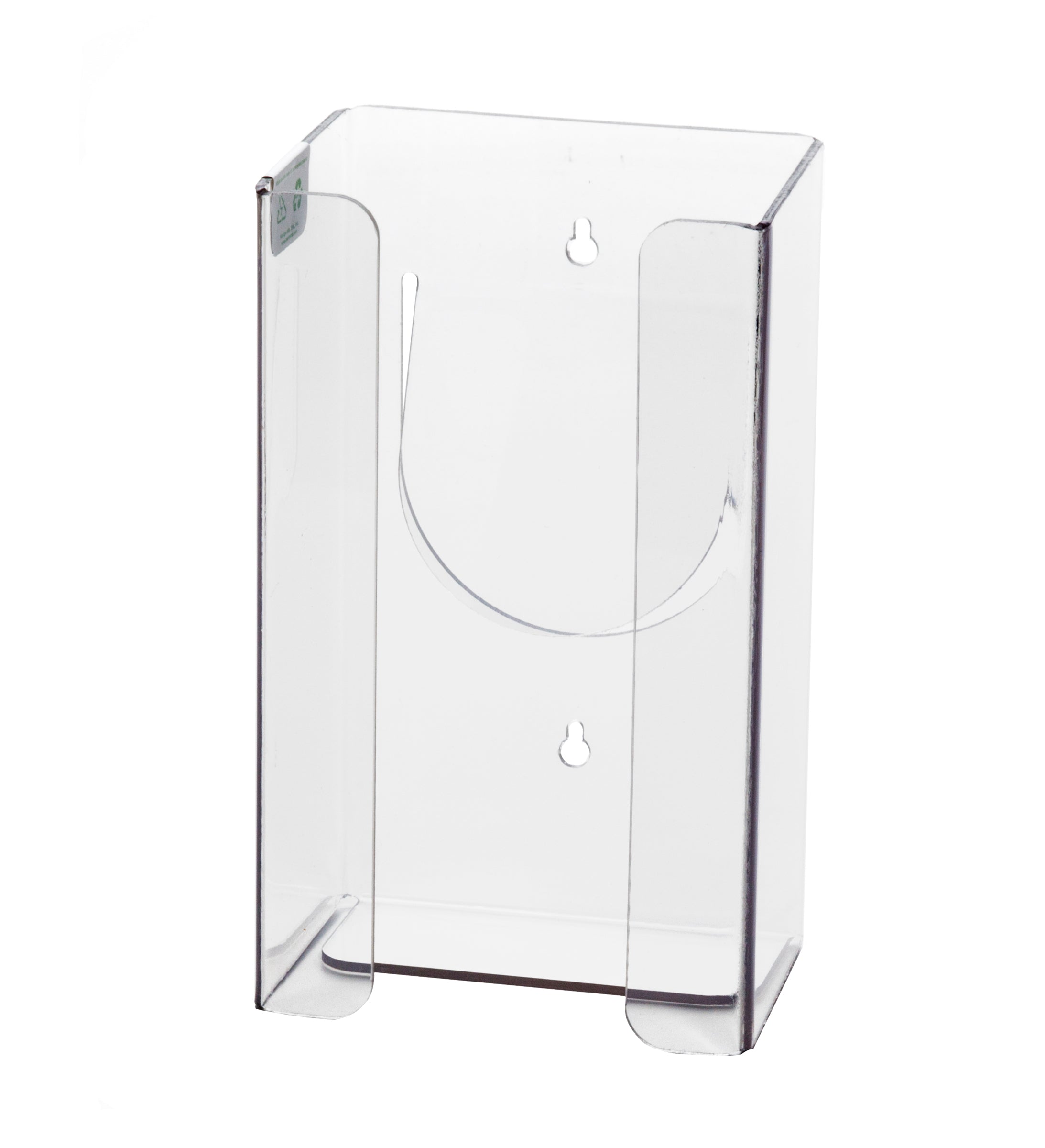 1-Box Top Loading Acrylic Glove Dispenser – Wall-Mounted Holder for Disposable Gloves,  9.5