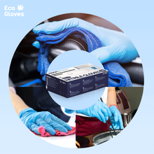 Load image into Gallery viewer, Blue, Nitrile Disposable Gloves 3.5 mil (100 gloves/box) - 100% Recyclable - $7.08/box

