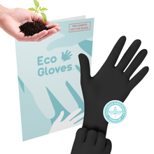 Load image into Gallery viewer, Eco Gloves Biodegradable Nitrile Gloves (4 Mil) - BLACK (4 Mil) - SAMPLE FOLDER
