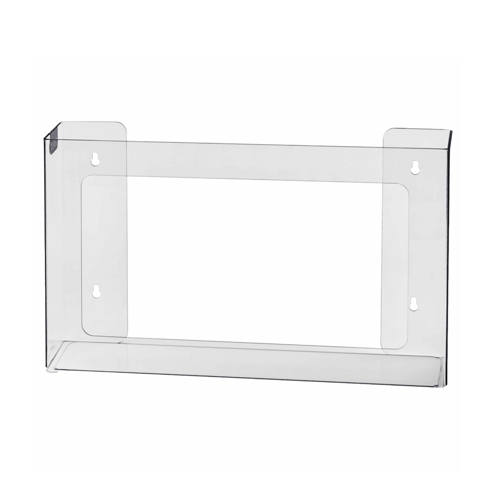 4 - Box Front Loading Acrylic Glove Dispenser – Heavy - Duty Wall - Mounted Glove Box Holder, 9.5"H x 22.5"W x 4"D - Eco Gloves