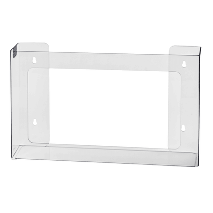 4 - Box Front Loading Acrylic Glove Dispenser – Heavy - Duty Wall - Mounted Glove Box Holder, 9.5"H x 22.5"W x 4"D - Eco Gloves