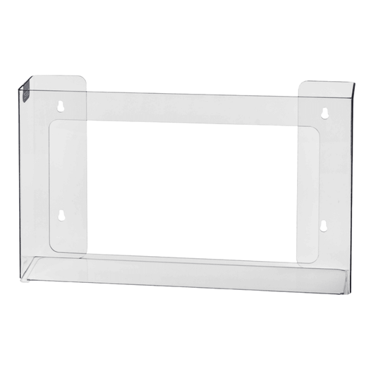 4 - Box Front Loading Acrylic Glove Dispenser – Heavy - Duty Wall - Mounted Glove Box Holder, 9.5"H x 22.5"W x 4"D - Eco Gloves