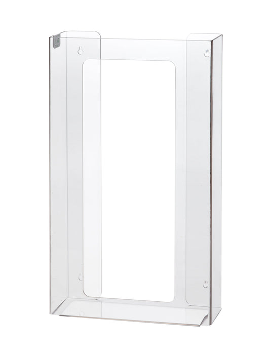 4 - Box Top Loading Acrylic Glove Dispenser – Heavy - Duty Wall - Mounted Glove Box Holder, 20"H x 11"W x 4"D - Eco Gloves