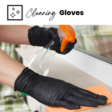 Load image into Gallery viewer, Black, Nitrile Disposable Gloves, 5 mil (100 gloves/box) - 100% Recyclable - SAMPLES
