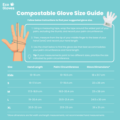 Compostable Disposable Gloves - Clear (Case of 24 Boxes) | Eco Gloves
