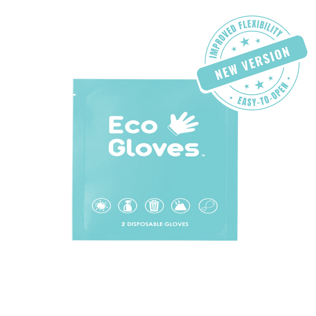 Individually Wrapped Single Packet Compostable Disposable Gloves (1 Pair)