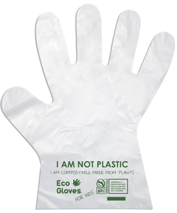 Disposable Eco-Friendly Compostable Gloves (100 gloves/box) - SAMPLE