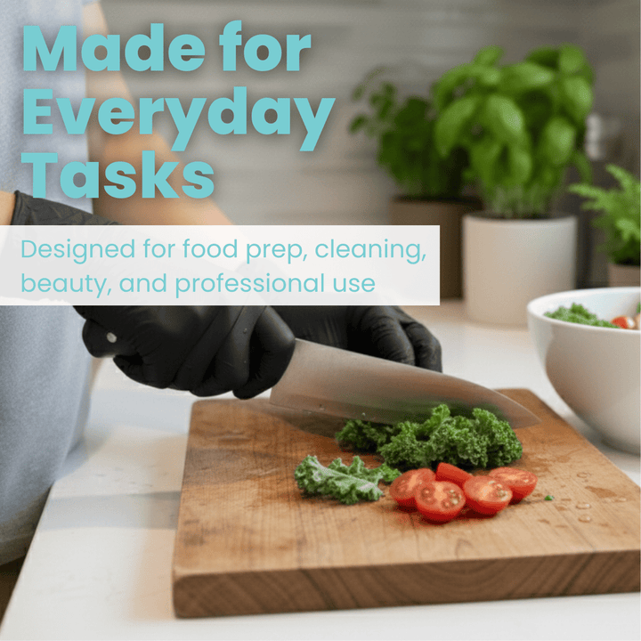 Biodegradable Nitrile Gloves 4 Mil - Black (100 Gloves/Case) Eco Gloves - Eco Gloves