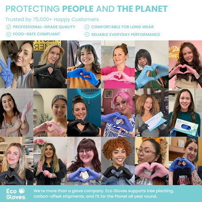 Biodegradable Nitrile Gloves 4 Mil - Blue Violet (100 gloves/box) | Eco Gloves - Eco Gloves