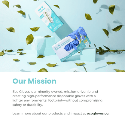 Biodegradable Nitrile Gloves 4 Mil - Blue Violet (100 gloves/box) | Eco Gloves - Eco Gloves