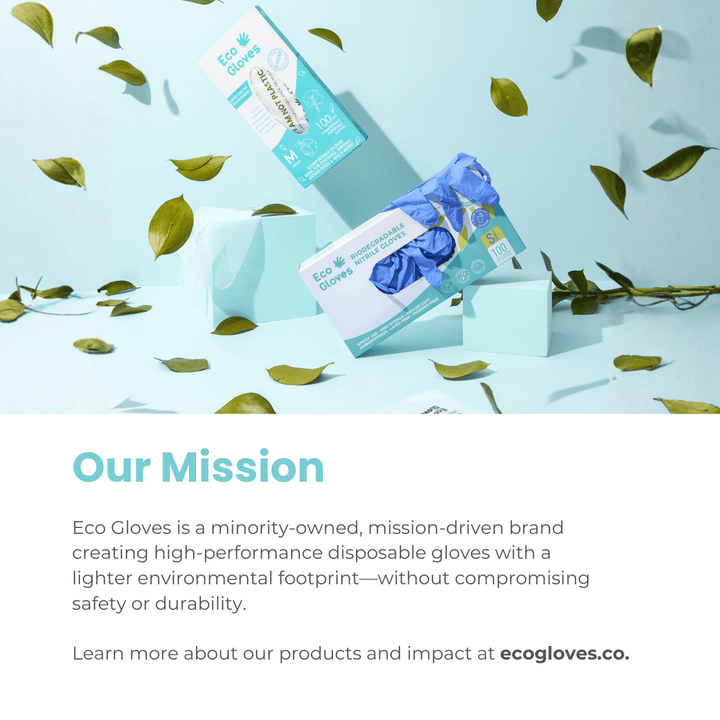 Biodegradable Nitrile Gloves 4 Mil - Blue Violet (100 gloves/box) | Eco Gloves - Eco Gloves