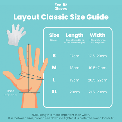 Kids Youth - Size Compostable Disposable Gloves - Clear (2,400 Gloves/Case) - Eco Gloves