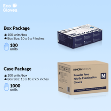Load image into Gallery viewer, Nitrile Exam Gloves 3.5 Mil - Blue (100 Gloves/Box) - Eco Gloves

