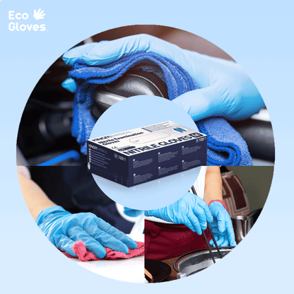 Nitrile Exam Gloves 3.5 Mil - Blue (100 Gloves/Box) - Eco Gloves