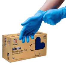 Load image into Gallery viewer, Nitrile Exam Gloves 3.5 Mil - Blue (2,500 Gloves/Case) | GP35 - Eco Gloves
