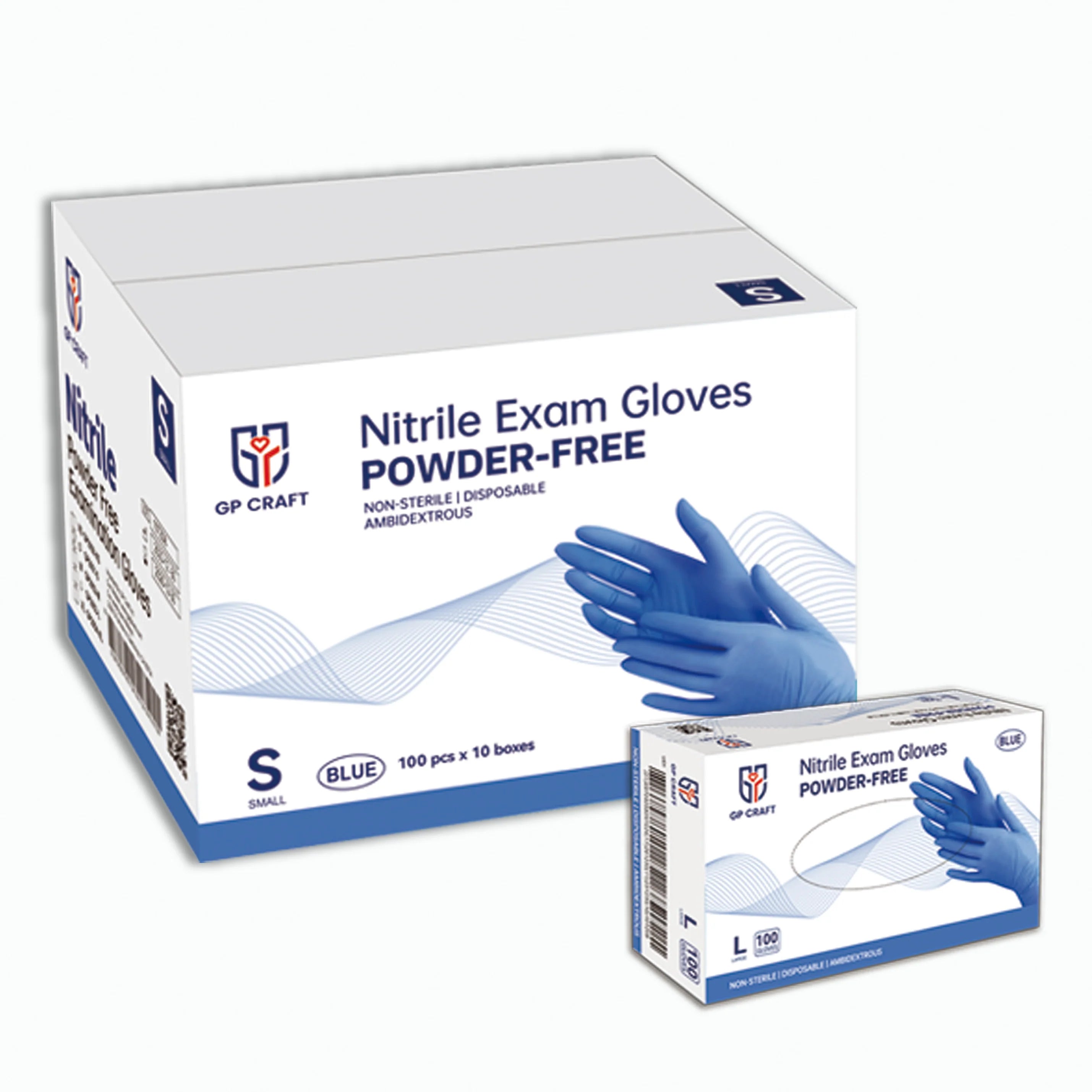 Nitrile Exam Gloves 3.5 Mil - Blue (1,000 Gloves/Case) | GP32