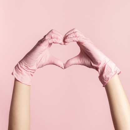 Nitrile Exam Gloves 4 Mil - Pink (100 Gloves/Box) | Eco Gloves SoftTouch™ BLUSH - Eco Gloves