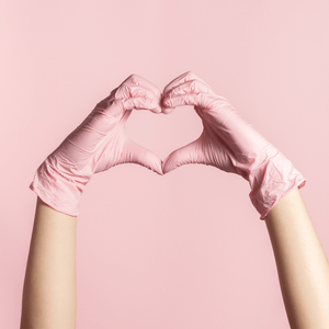 Nitrile Exam Gloves 4 Mil - Pink (100 Gloves/Box) | Eco Gloves SoftTouch™ BLUSH - Eco Gloves
