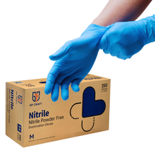 Load image into Gallery viewer, Nitrile Exam Gloves 3.5 Mil - Blue (2,500 Gloves/Case) | GP35
