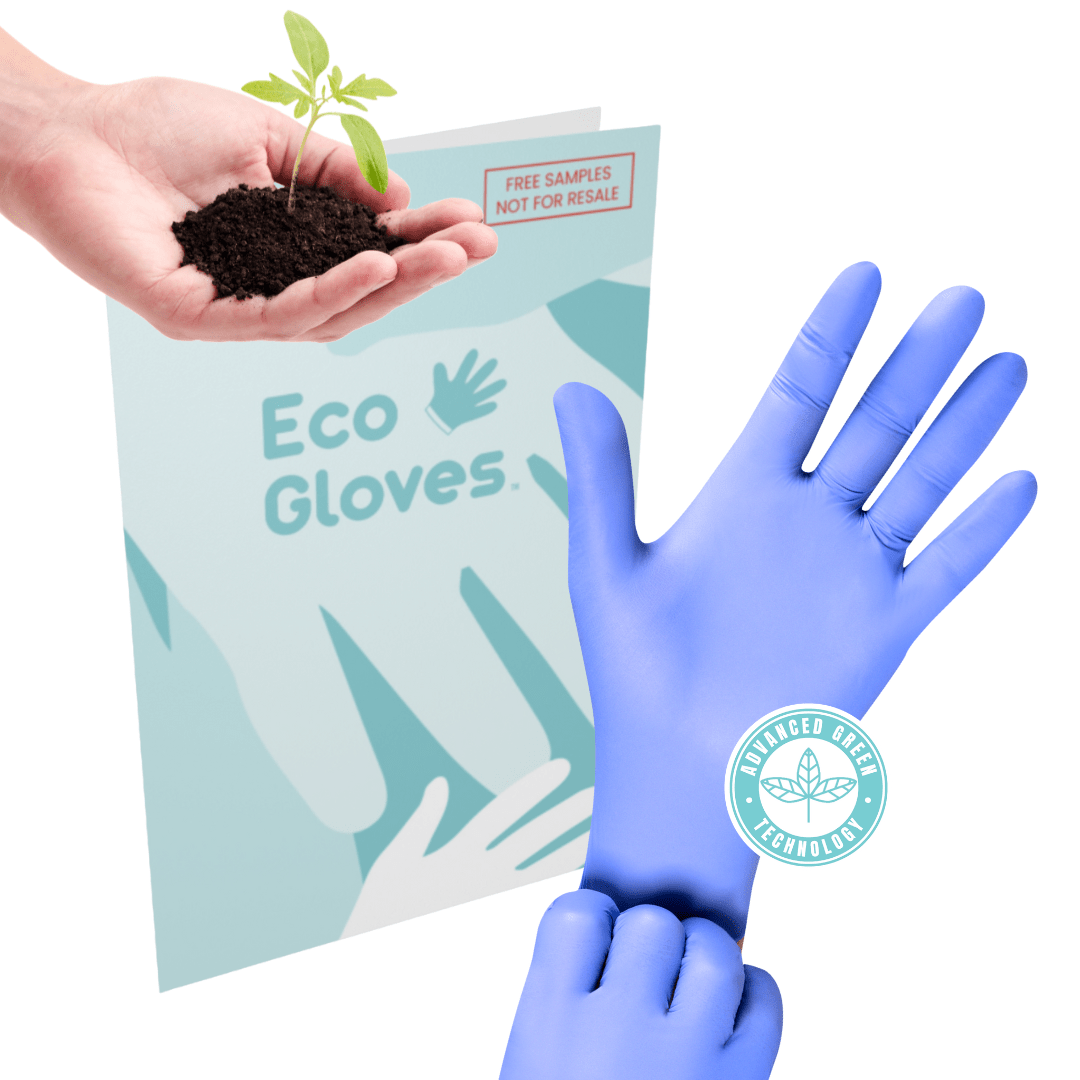SAMPLES of Biodegradable Nitrile Gloves 4 Mil - Blue Violet | Eco Gloves - Eco Gloves