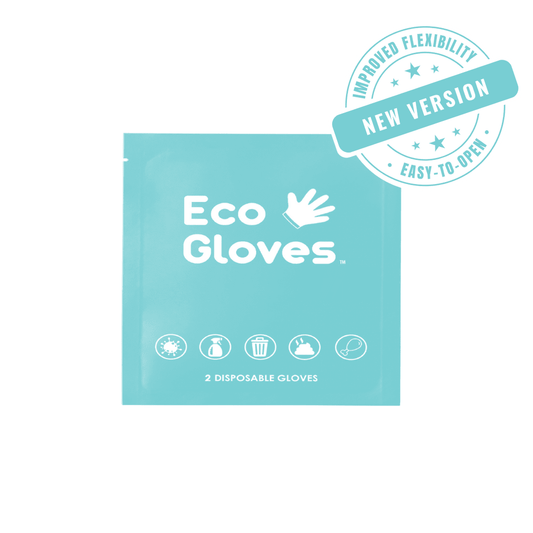 SAMPLES of Individually Wrapped Compostable Gloves - Clear (1 Pair) - Eco Gloves