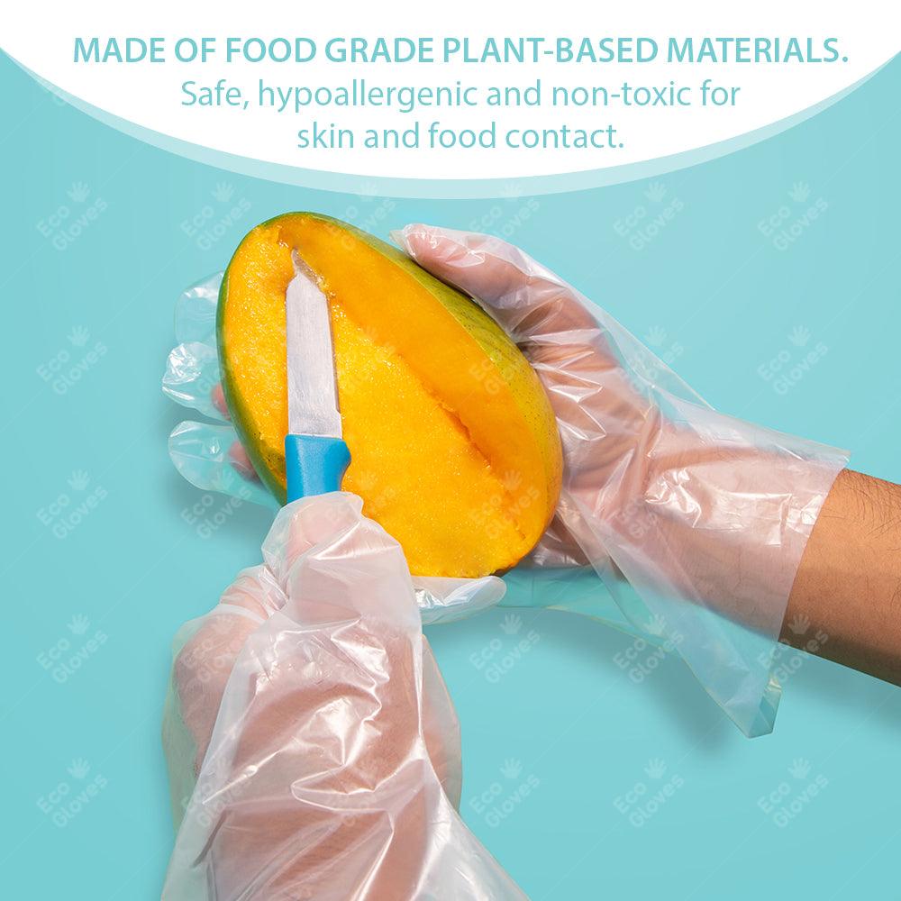 Disposable Eco-Friendly Compostable Gloves (100 gloves/box) - Eco Gloves