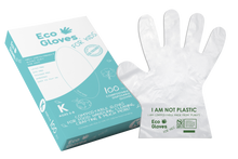 Load image into Gallery viewer, Disposable Eco-Friendly Compostable Poly Gloves (100 gloves/box)
