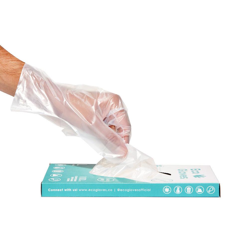 Disposable Eco-Friendly Compostable Gloves (100 gloves/box) - Eco Gloves