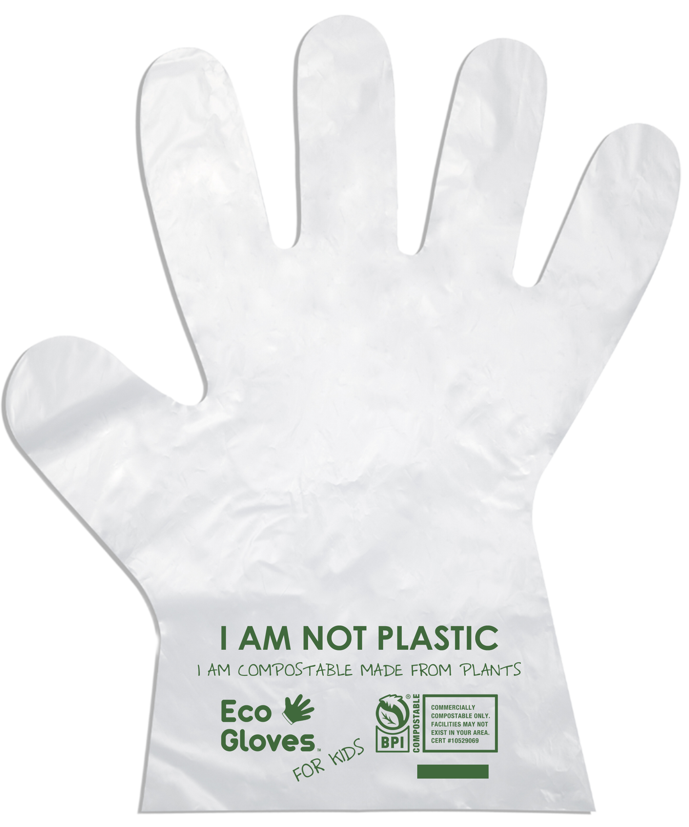 Disposable Eco-Friendly Compostable Poly Gloves (100 gloves/box)