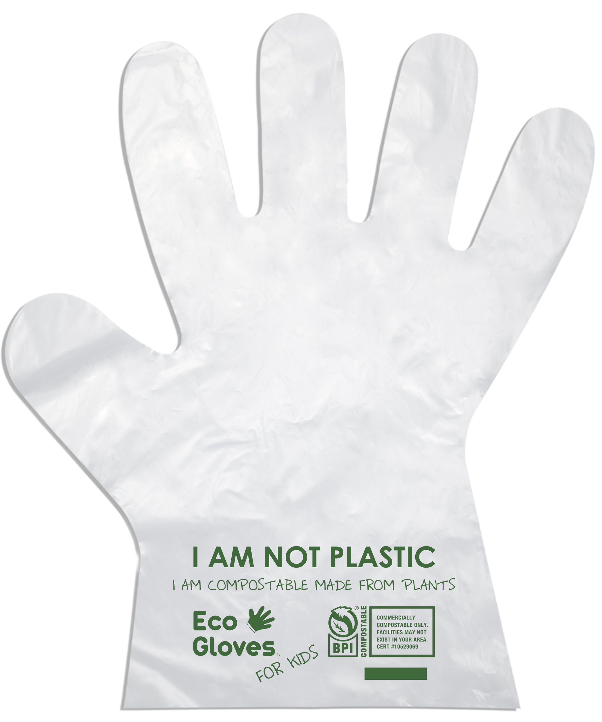 Compostable Disposable Gloves - Clear (100 gloves/box) | Eco Gloves