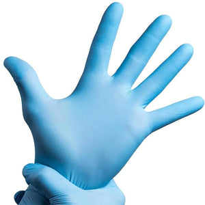 Blue, Nitrile Disposable Gloves 3.5 mil (Case of 1,000) - 100% Recyclable - Eco Gloves