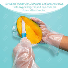 Load image into Gallery viewer, Compostable Disposable Gloves - Clear (10 Pack) | Eco Gloves - Eco Gloves
