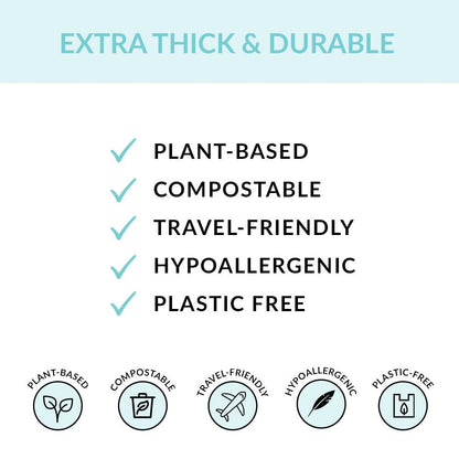 Individually Wrapped Compostable Disposable Gloves - Clear (1 Pair) - Eco Gloves