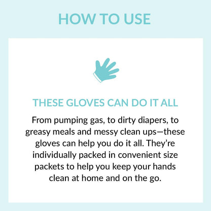 Individually Wrapped Compostable Disposable Gloves - Clear (1 Pair) - Eco Gloves