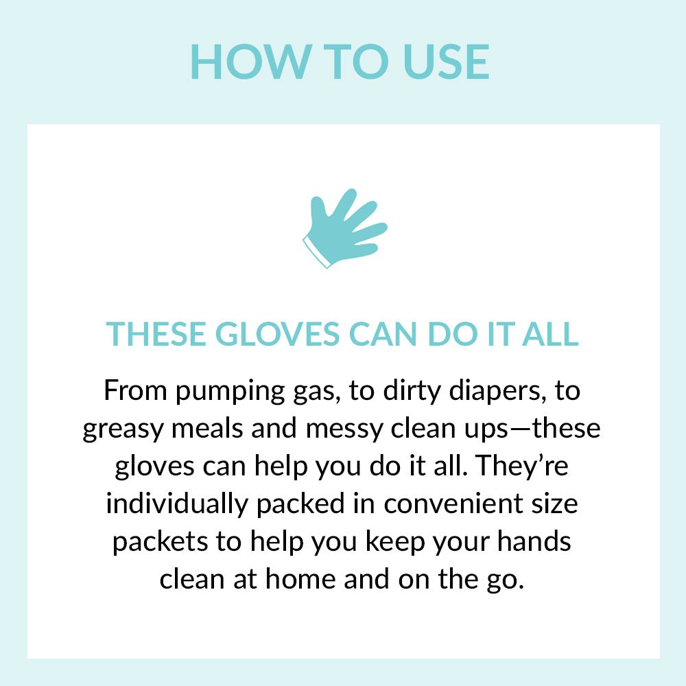 Individually Wrapped Compostable Disposable Gloves - Clear (10 Pack) | Eco Gloves - Eco Gloves