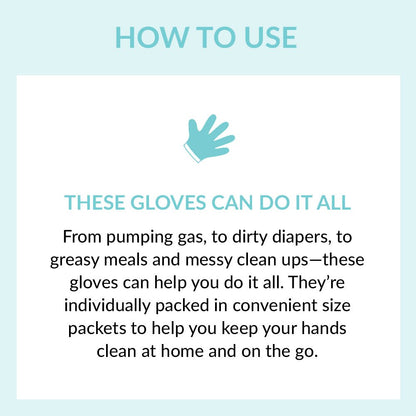 Individually Wrapped Compostable Disposable Gloves - Clear (10 Pack) | Eco Gloves - Eco Gloves