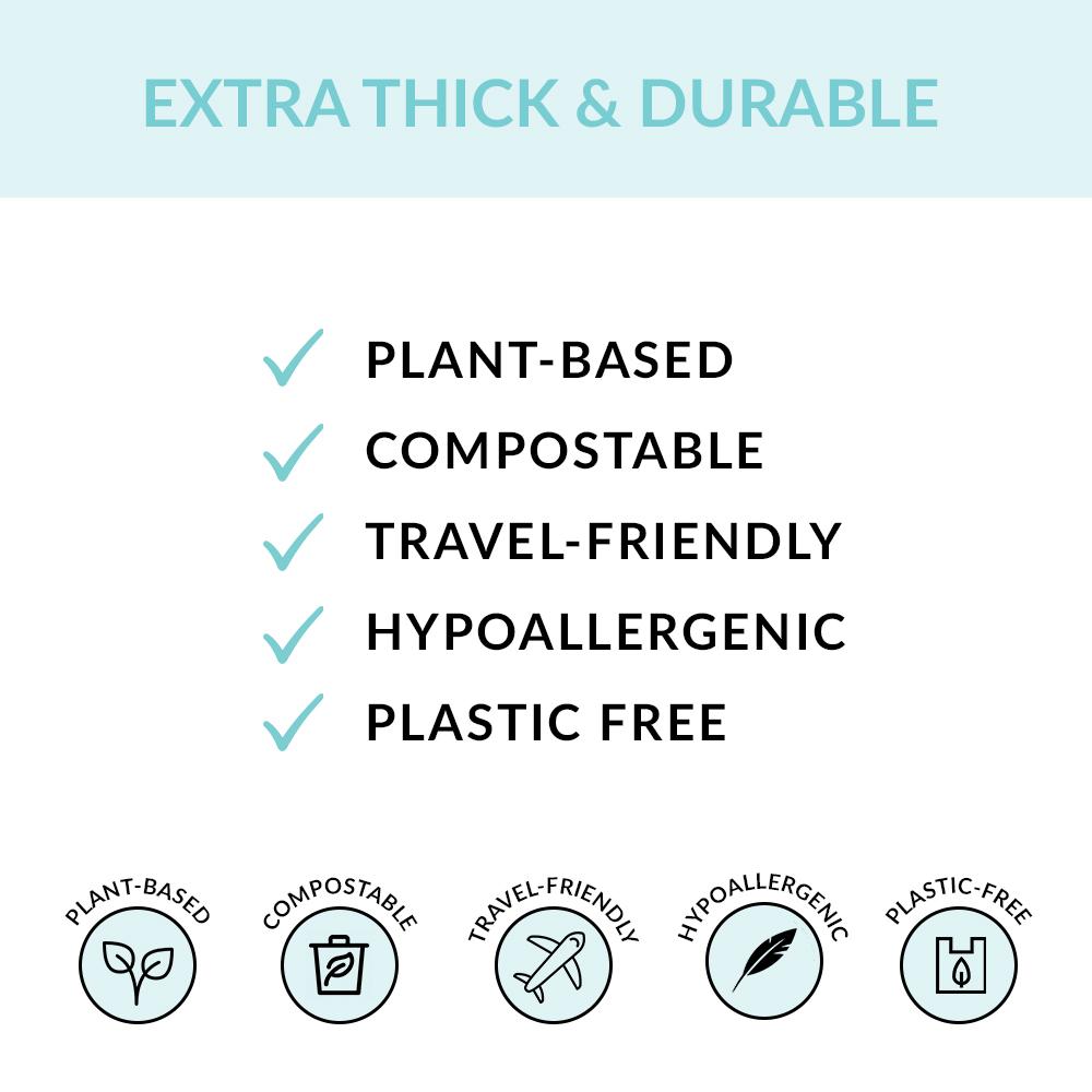 Individually Wrapped Compostable Disposable Gloves - Clear (24 Packets/Bag) | Eco Gloves - Eco Gloves