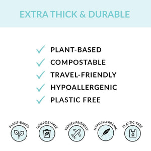 Individually Wrapped Compostable Disposable Gloves - Clear (24 Packets/Bag) | Eco Gloves - Eco Gloves