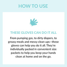 Load image into Gallery viewer, Individually Wrapped Compostable Disposable Gloves - Clear (24 Packets/Bag) | Eco Gloves - Eco Gloves
