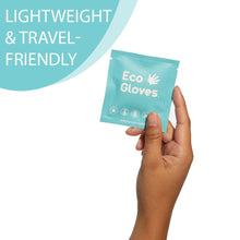 Load image into Gallery viewer, Individually Wrapped Compostable Disposable Gloves - Clear (24 Packets/Bag) | Eco Gloves - Eco Gloves
