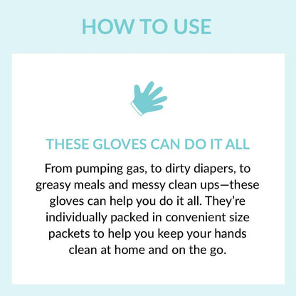Individually Wrapped Compostable Disposable Gloves - Clear (Case of 50 Bags) | Eco Gloves - Eco Gloves