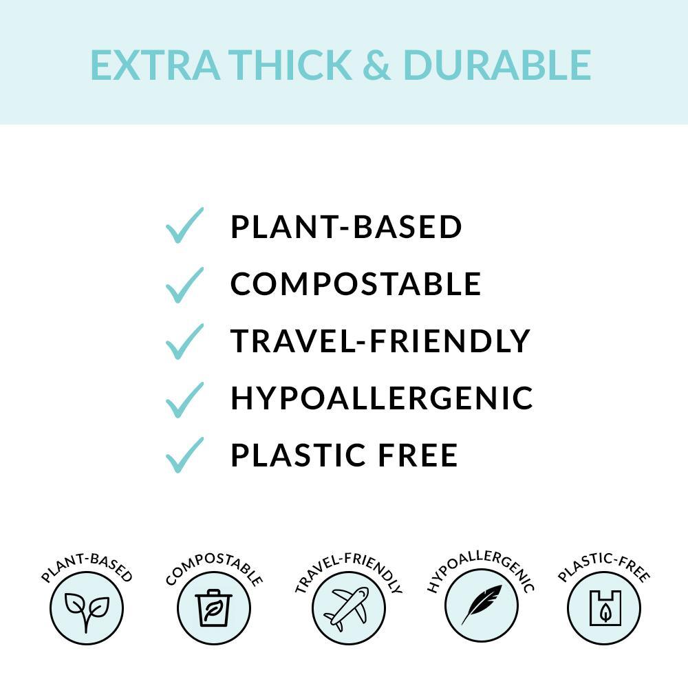 Individually Wrapped Compostable Disposable Gloves - Clear (Case of 50 Bags) | Eco Gloves - Eco Gloves