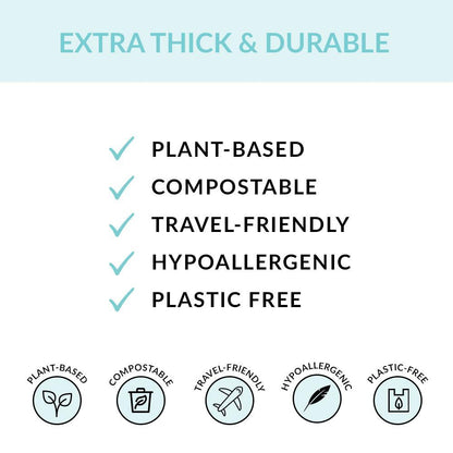 Individually Wrapped Compostable Disposable Gloves - Clear (Case of 50 Bags) | Eco Gloves - Eco Gloves